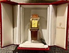 PHILIP PERSIO MENS WATCH.  YELLOW METAL