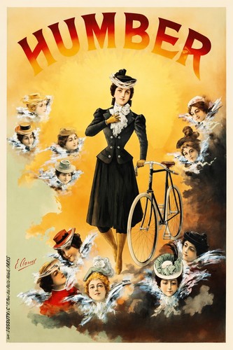Humber vintage bicycle poster - bicycle,