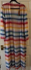 Missoni rainbow zig zag knit