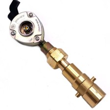 gas lpg gpl cylinder Bottle refill 21mm clip on type + UK BAYONET adapter 