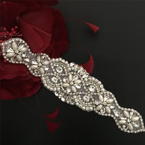 Diamante bridal applique - diamante,