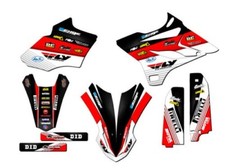 2015-2018 YZ 85 RICOCHET Black Senge Graphics Kit Compatible with Yamaha
