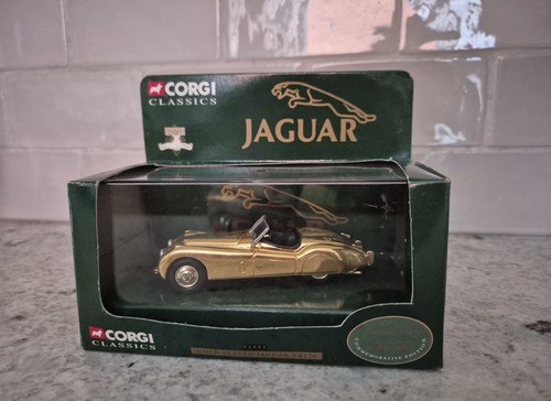 Corgi jaguar xk120 gold - corgi,,