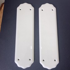 Vintage Ivory Ceramic Pair Of