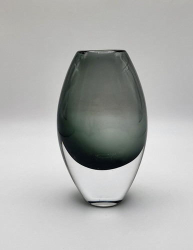 Vase glass pewter clear - glass,