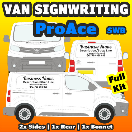 Toyota proace van - van, writing