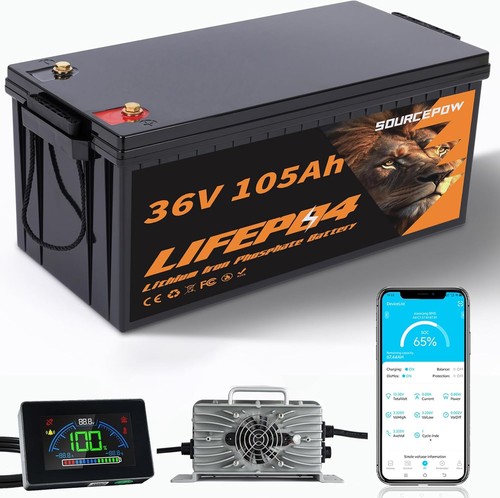 36v 105ah lithium - 105ah, cart