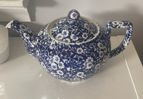 Burleigh calico blue chintz - calico,
