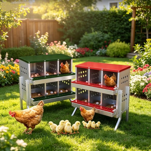Compartment chicken nest box - nest,