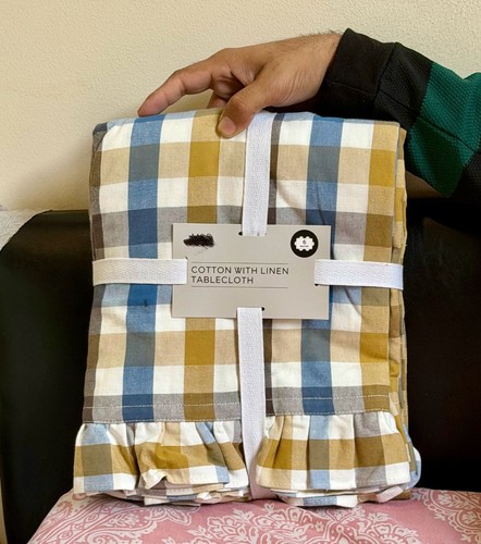 Cotton linen check - m&s, pattern