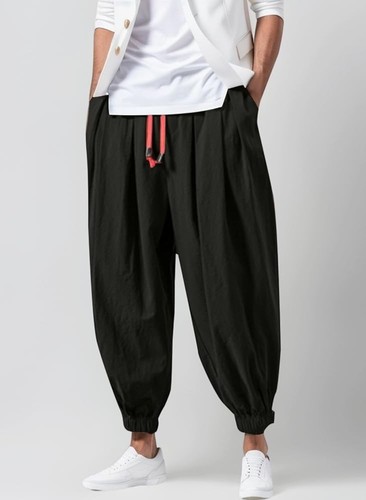 Harem pants mens cotton linen - mens,