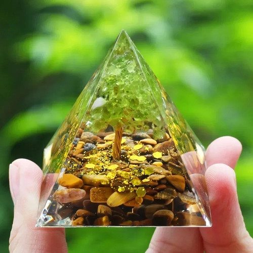 Orgonite pyramid amethyst - orgonite,