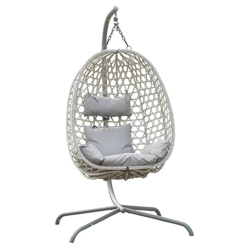 Hanging egg chair with metal - with,