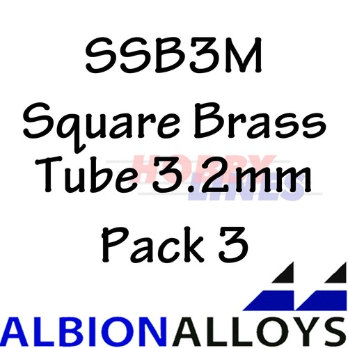 Square brass tube albion - brass,