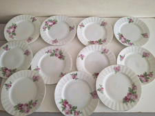 Set of 11 Pink Rose Patterned