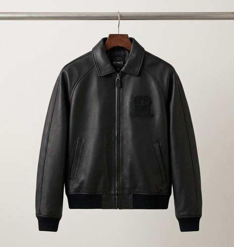 Men avirex black real - black,