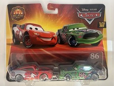 Disney Pixar Cars 2Pack 1:55 Diecast Race Rescue Lightning McQueen & Chick Hicks