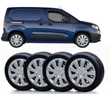 15" wheel trims to fit Peugeot Partner MK2 2009-2018 (Not Boxer) + badges