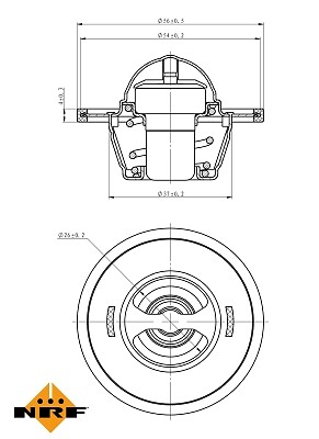 Nrf 725016 thermostat coolant - nrf,