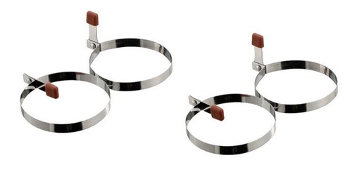 Fried egg rings round metal - fried,