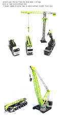 1/120 ZOOMLION ZCC1300 CRAWLER CRANE,ZLJ5440 THBBE 56X-6RZ Concrete Pump no box