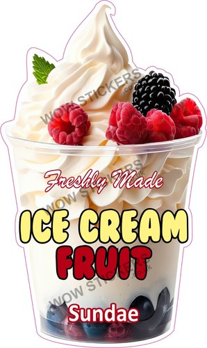 Ice cream van sticker - ice,