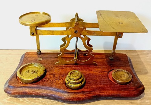 Antique vintage postal balance - vintage,