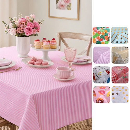 Wipe clean tablecloth square - clean,