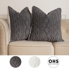 OHS Cable Knit Cushion Covers