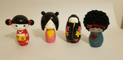 5 wooden handpainted - 4.5",