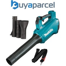 Makita DUB184Z LXT 18v Lithium Cordless Brushless Leaf Blower + Nozzles + Strap