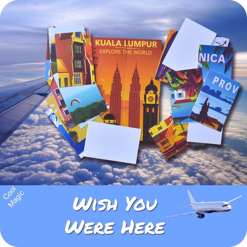 Wish you were here card - were, magic