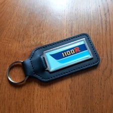 Fits Kawasaki z1100 R Leather Keyring Blue Three Tone z 1100R Key Spares Parts