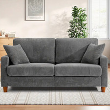 Comfy Corduroy Sofa 2 Seater Modern Couch Love Seat Settee Room Apartment for li