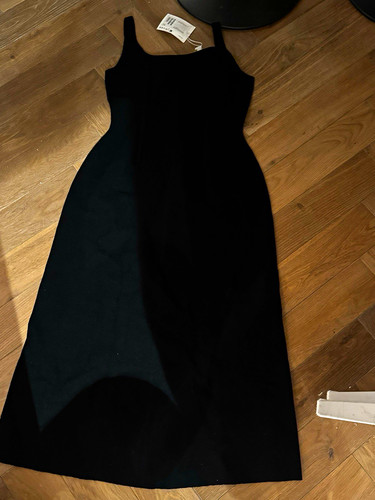 Cos black slip - black, square
