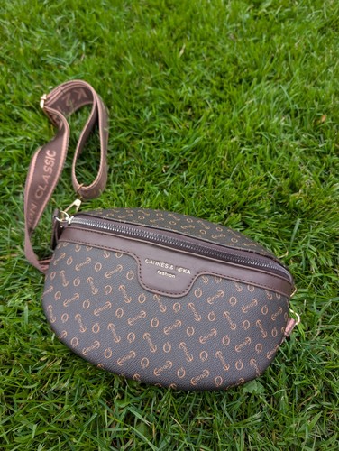 Print brown pattern bumbag k2 - pattern, bumbag.
