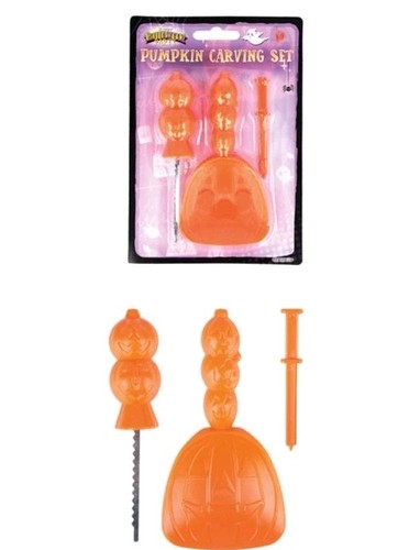 Halloween pumpkin carving - pumpkin, kit