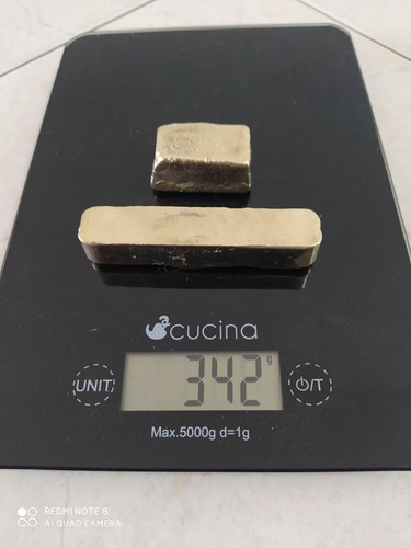 342 grams scrap gold bar - bar, for