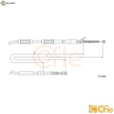CABLE PULL PARKING BRAKE 92.17.1446 FOR TOYOTA COROLLA/LEVIN/Liftback/Compact