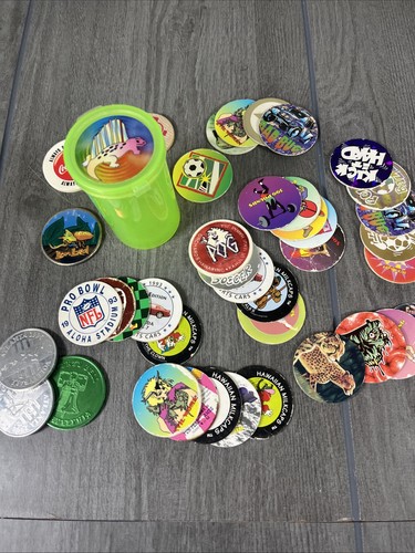 Pogs milk caps coins - milk,