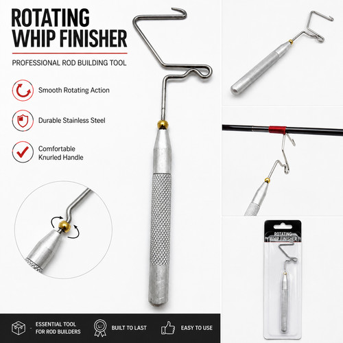 Silver rotating fly tying - fly,