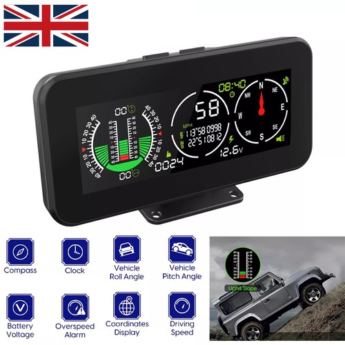 Car gps digital inclinometer - digital,