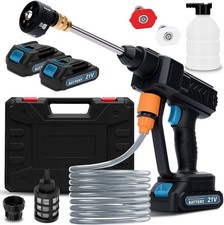 Housiwill Cordless Pressure Washer, 6-in-1 Nozzle Portable Battery Powered Press