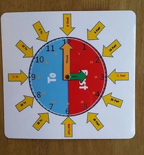 *new design* - Clock face -Learn to Tell the time-  special needs- teaching