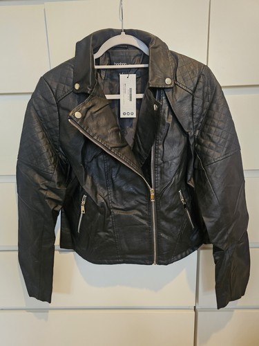 Boohoo faux leather biker - boohoo,