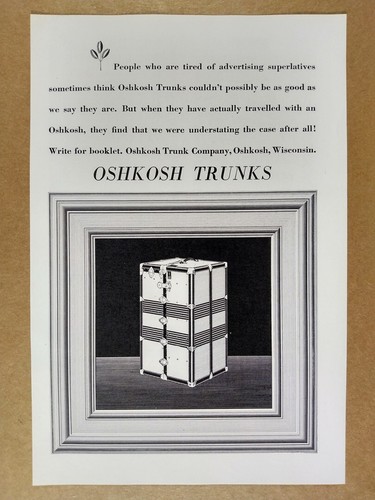 1931 oshkosh trunks wardrobe - trunks,