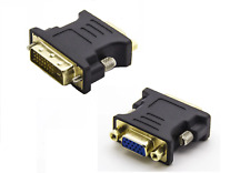 DVI-D to VGA Adapter DVI 24+1 Male SVGA 15 Pin Female Converter for PC Laptop UK
