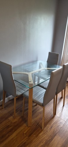 Argos helena glass dining - helena,