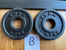 York CAST IRON Weight Plates 2