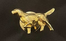 Irish Red Setter tie pin. Gold